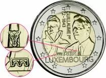 Luxembourg 2 EUROS COMM&Eacute;MO. BU COINCARD LUXEMBOURG 2018 - 175 ANS Mort Guillaume Ie