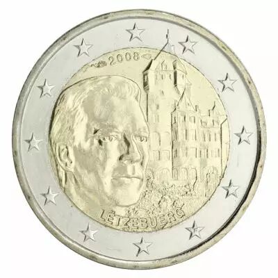 Luxembourg 2 Euros Comm�mo. LUXEMBOURG 2008 - Ch�teau de Colmar-Berg.