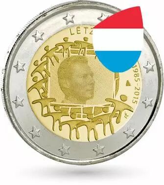 Luxembourg 2 Euros Comm�mo. LUXEMBOURG 2015 - 30 ans du drapeau europ�en