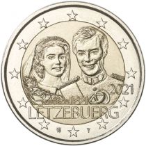 Luxembourg 2 EUROS COMMÉMO LUXEMBOURG 2021 - 40 ans de Mariage du Grand-Duc Henri Version classique