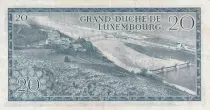 Luxembourg 20 Francs Grand Duc Jean - Paysage - 07-03-1966 - Lettre F - P.54