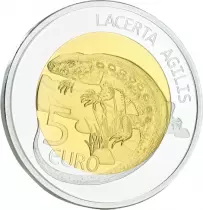 Luxembourg 5 Euros BE LUXEMBOURG 2021 - L&eacute;zard des Souches