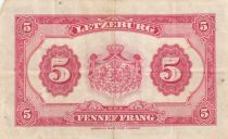 Luxembourg 5 Francs Grand Duchess Charlotte - 1944 - Number 944583
