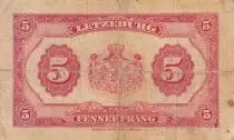 Luxembourg 5 Francs Grande Duchesse Charlotte - 1944 - TB