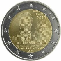 Luxembourg Grand Duke Henri - 2 Euros Comm&eacute;mo. 2015