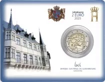 Luxembourg LOT 4 X 2 Euros commémo BU 2025 (normal et couleur)