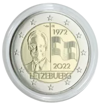 Luxembourg Pi&egrave;ce 2 Euros Comm&eacute;mo. BU Coincard LUXEMBOURG 2022 - 50 ans du Drapeau du Luxembourg