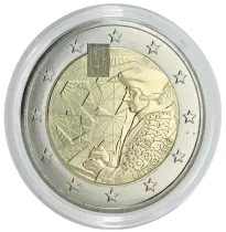 Luxembourg Pi&egrave;ce 2 Euros Comm&eacute;mo. BU LUXEMBOURG 2022 - 35 ans du Programme ERASMUS - PCGS MS66