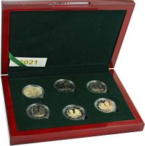 Luxembourg Proof set of 6 x 2 Euros 2019 to 2021 - Mintage 2.500 ex
