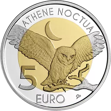 Luxembourg The Little Owl - 5 Euros BE 2024