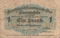 Luxembourgo 1 Franc - Cashier Voucher - ND (1919) - P.27