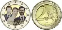 Luxembourgo 2 Euros - Princely wedding - Colorised - 2012