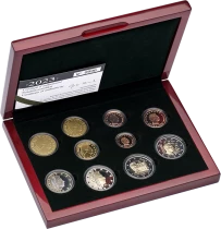 Luxembourgo COFFRET BE EURO 2023 dont les 2 ? Comm&eacute;mo. 2023