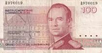 Luxemburg 100 Francs - Grand Duc Jean - 1986 - Serial A - P.58a