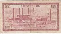 Luxemburg 100 Francs - Grand Duchess Charlotte - 1956 - Letter C