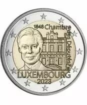 Luxemburg 2 Euros - 175th anniversary of the Luxembourg Chamber of Deputies