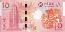 Macao 10 Patacas - Dog year\'s - Banco da China - 2018 - UNC - P.NEW