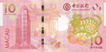 Macao 10 Patacas - Rat year\'s - Banco da China  2020 - UNC - P.NEW