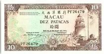 Macao 10 Patacas, Lighthouse - Praia Grande - 1981 P.59 b