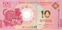 Macao 10 Patacas Année du Rat - BNU - 2020 - Neuf