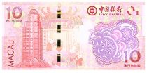 Macao 10 Patacas Année du Tigre - Banco da China - 2022 - Neuf