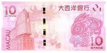 Macao 10 Patacas Rabbit\'s year - BNU 2023 - UNC