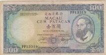 Macao 100 patacas - Baia da Praia Grande - BNU - 1984 - P.61b