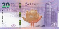 Macao 20 Patacas Retour de Macao à la Chine - Bank of China - 2019 NEUF