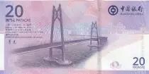 Macao 20 Patacas Return Macao to China - Bank of China - 2019 - UNC