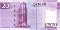 Macao 20 Patacas Ruines de S. Paulo - Banque 2013