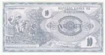 Macedonia 10 Denari - Tobacco Harvest - Memorial - 1992