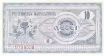 Macedonia 10 Denari - Tobacco Harvest - Memorial - 1992