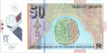 Macedonia 50 Denari 2018 - Archange Gabriel - Old Coin Polymer