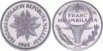 Madagascar 1 Franc - 1965 - Test Strike - Madagascar Republic