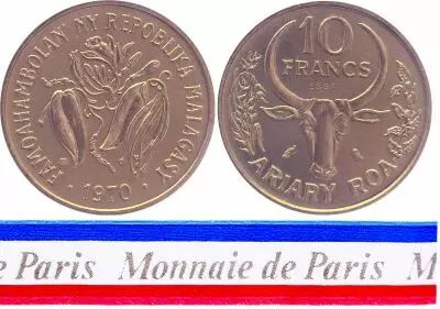 Madagascar 10 Francs - 1970 - Essai