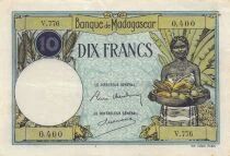 Madagascar 10 Francs - ND (1937-1947) - P.36b