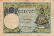 Madagascar 10 Francs - ND (1937-1947) - P.36b