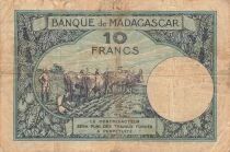Madagascar 10 Francs - ND (1937-1947) - P.36b