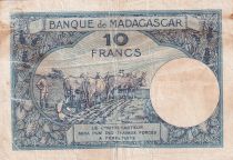 Madagascar 10 Francs - Type 1926  - ND(1948-57) - Serial D.1569- F - P.36