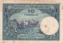 Madagascar 10 Francs - Type 1926  - ND(1948-57) - Série F.1023 - TTB - P.36
