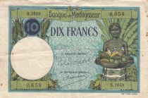 Madagascar 10 Francs Type 1926  - ND(1948-57) - Série B.1649 - TTB+