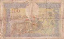 Madagascar 100 francs - Famille - Agriculture - ND (1928-1950) - S&eacute;rie E.446