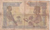 Madagascar 100 francs - Family - Agriculture - ND (1928-1950) - Series E.446