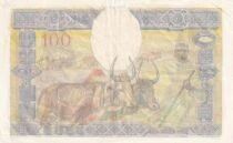 Madagascar 100 francs - Family - Agriculture - ND (1928-1950) - Series Y.478