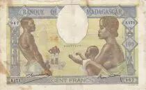 Madagascar 100 Francs Fortuna and symbols of agriculture and industry
