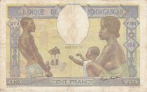 Madagascar 100 Francs Fortuna and symbols of agriculture and industry