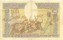Madagascar 100 Francs Fortuna and symbols of agriculture and industry