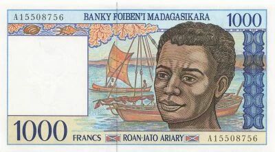 Madagascar 1000 Francs - ND (1994-1996) - P.76