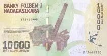 Madagascar 10000 Ariary - Harbor - Musical instrument - 2017 - Serial E - P.103