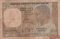 Madagascar 20 Ariary - Woman - Sea  - 1961 - Serial M.2008 - P.52